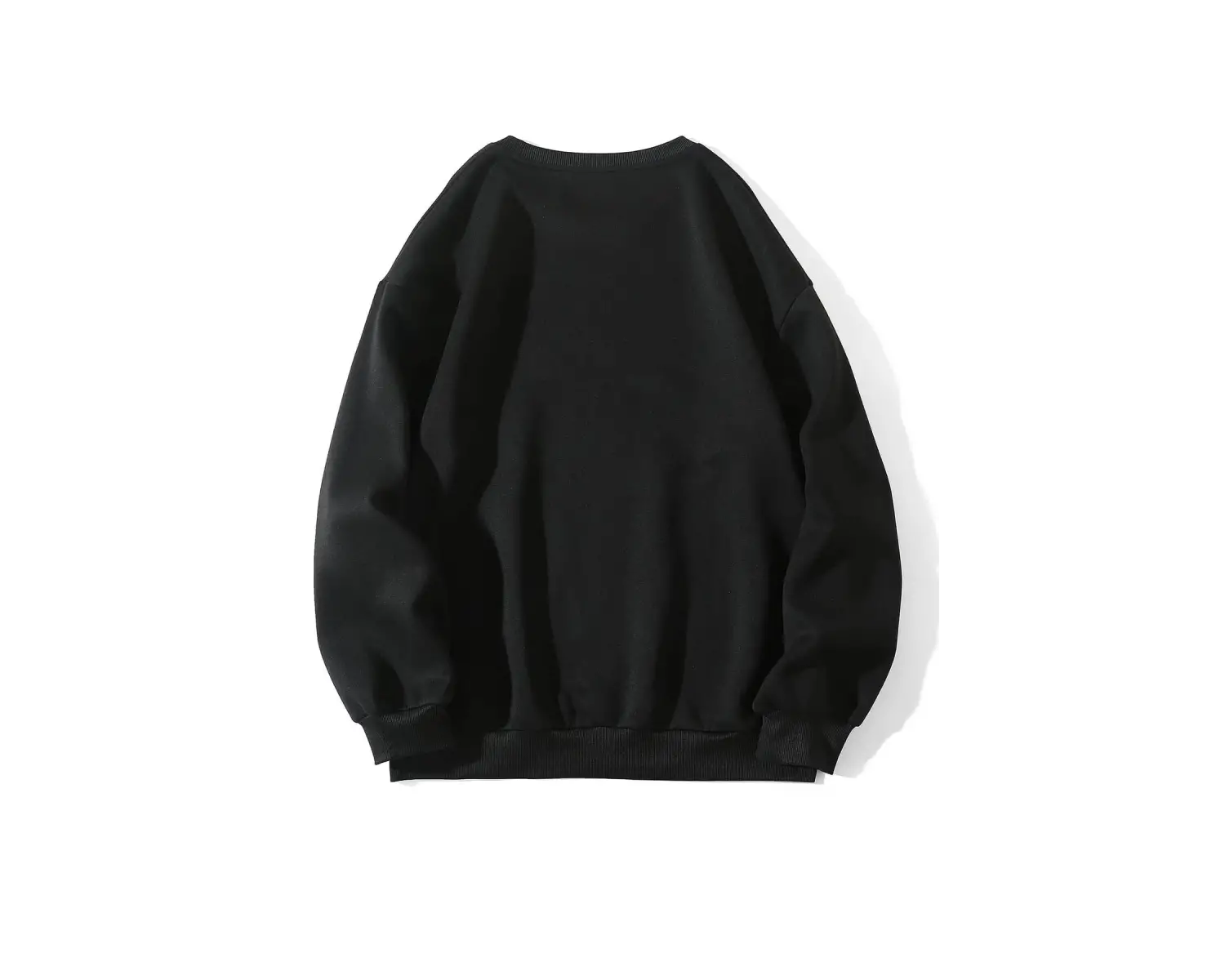Siyah Painias Baskılı Oversize Bisiklet Yaka Sweatshirt