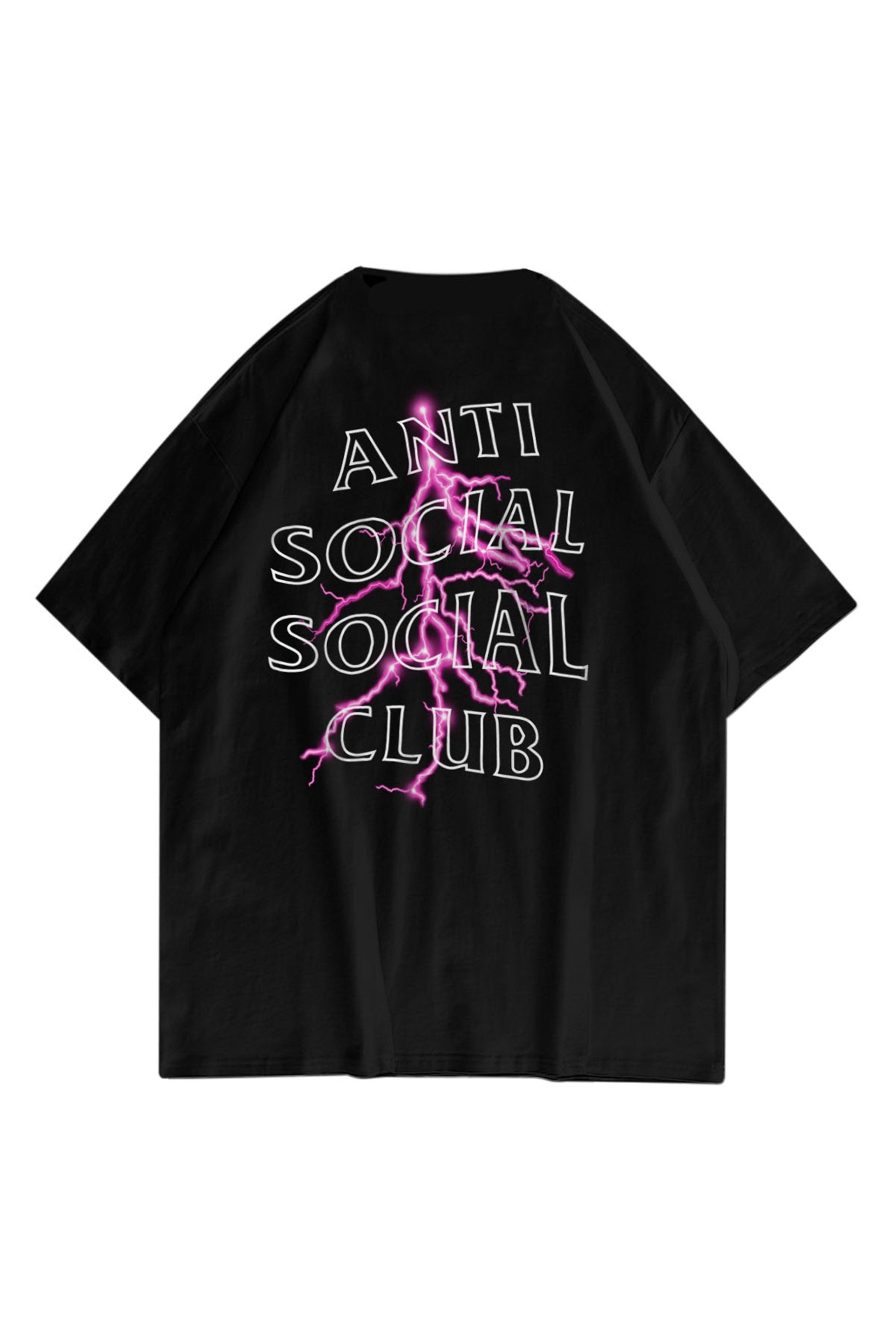 Unisex Anti Social Club Siyah TShirt