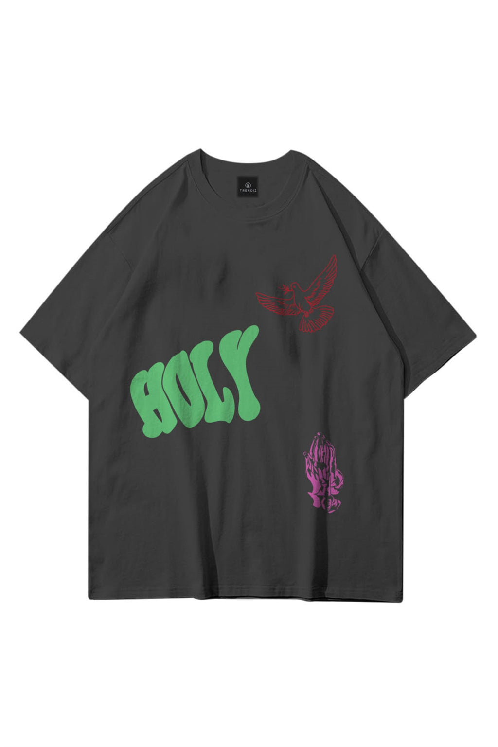 Unisex Holy Antrasit Tshirt