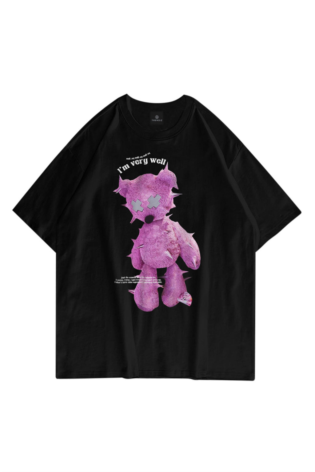 Unisex I'm Very Well Siyah Tshirt