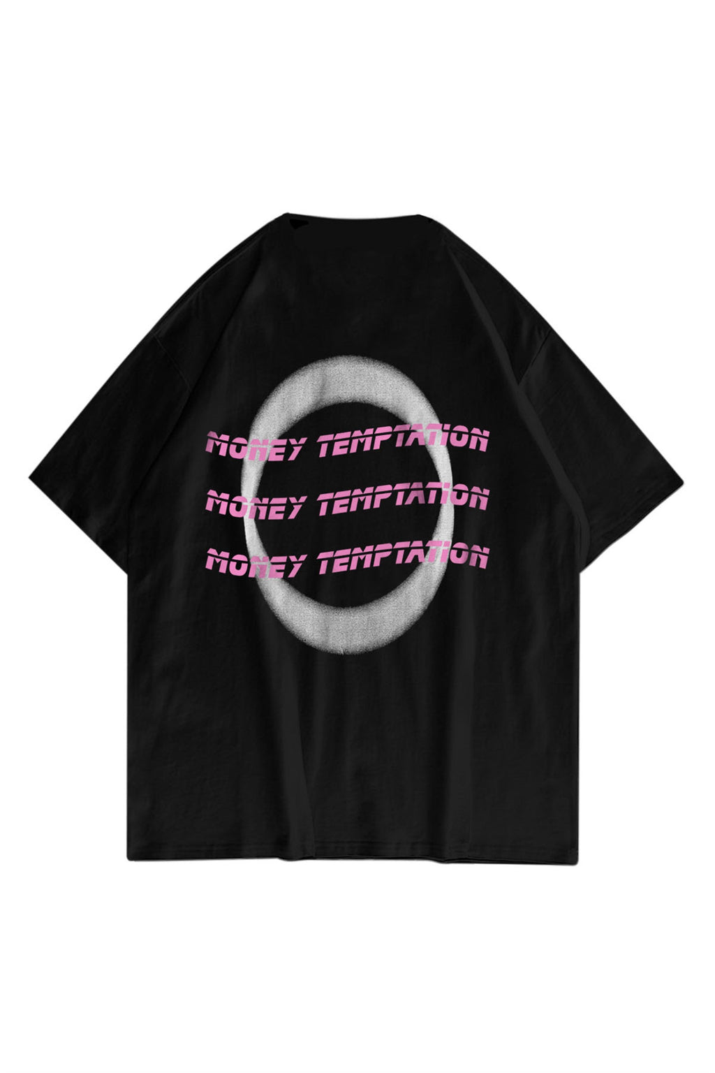 Unisex Money Temptation Siyah Tshirt