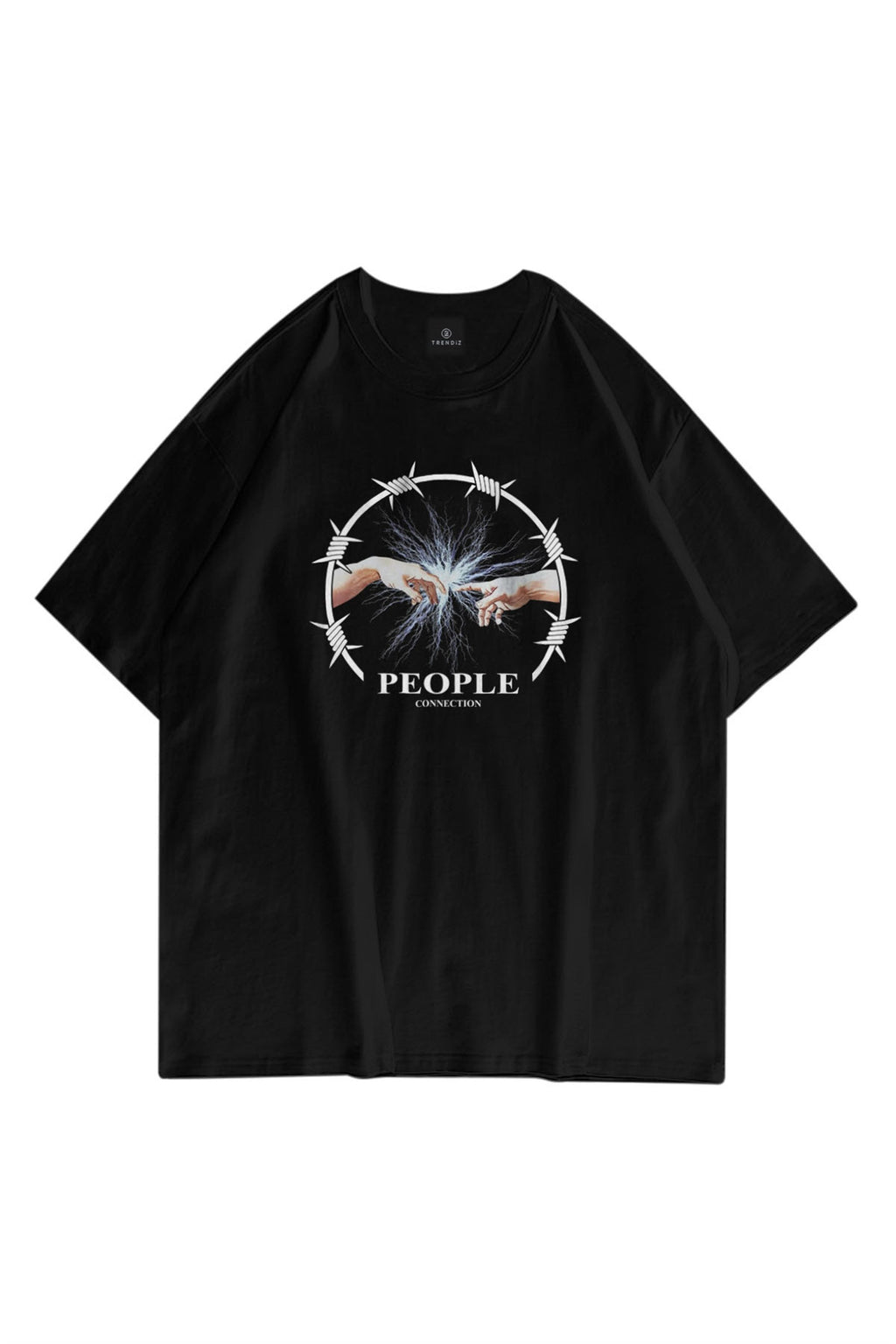 Unisex People Connection Siyah Tshirt