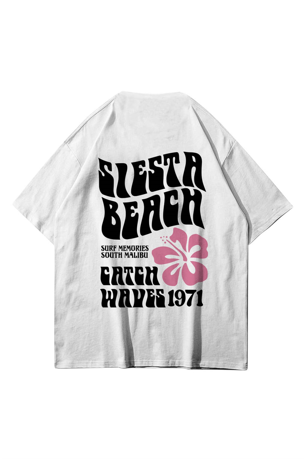 Unisex Siesta Beach Beyaz Tshirt