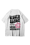 Unisex Siesta Beach Beyaz Tshirt