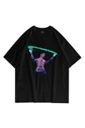 Unisex Travis Fortnite Siyah Tshirt