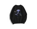 Unisex Disappear Forever Bisiklet Yaka Sweatshirt Siyah