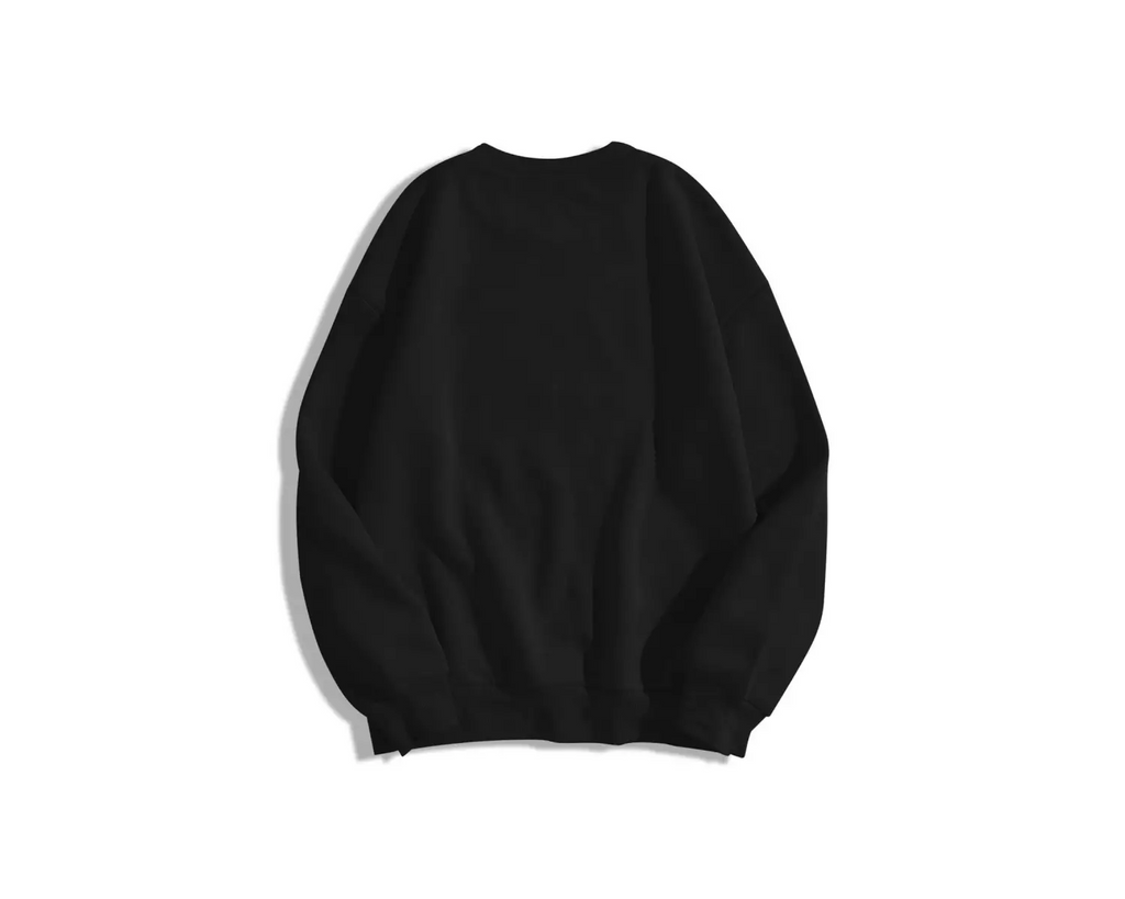 Unisex Prioritize Yourself Bisiklet Yaka Sweatshirt Siyah